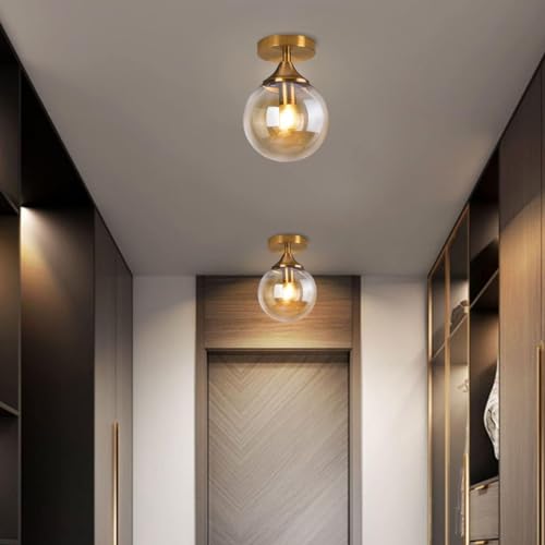 Image of Wall Lamp Chandelier Pendant Light, Home Decor for Bedroom, Living Room, Hallway, Cafe, Hotel, Restaurant (Amber Wall Hanging LAMP with LED Bulb Pack of 1)