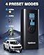 Portable Air Pump, Tire Inflator Portable Air Compressor-Upgrade Electric Air Pump for Car Tires, 150 PSI Tire Pump-Cordless Tire Inflation with Pressure Gauge