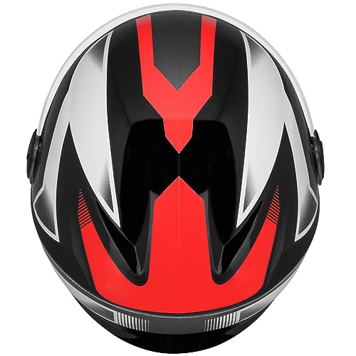 Pro Tork Capacete Aberto New Liberty Three Pro, Preto/Vermelho, Tam. 60