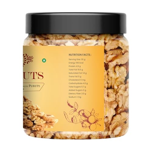 Image of Nutri Herb Walnuts Without Shell | Fresh and Crunchy Nuts | Protein Rich and Fiber Packed | Perfect for Baking Salads Smoothies | Great for Everyday Snacking (1kg)