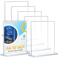Cadre Affichage Plexiglas 2 Présentoirs Table A5 En Acrylique - Support Dépliant, Menu Ou Photo Transparent Présentoir Table Acrylique