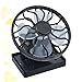 BAZEITFLOW Ventilador Solar Energético Negro con Pinza de Energía Ventilador Ecológico para Oficina Dormitorio y Hogar Imagen de BAZEITFLOW Ventilador Solar Energético Negro con Pinza de Energía Ventilador Ecológico para Oficina Dormitorio y Hogar