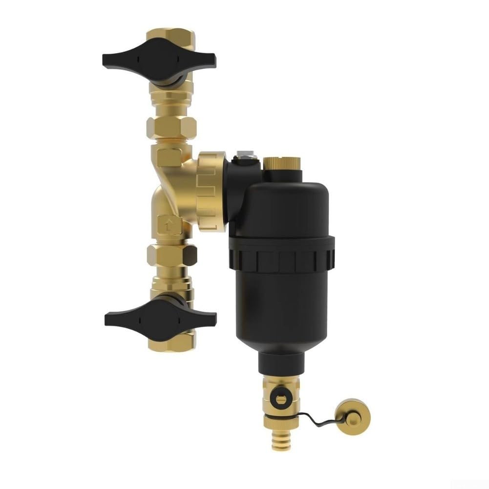 Magnetisches Heizsystem Vorfilter, Einstufiger Schlammabscheider mit abnehmbarem Magnetring, DN20 DN25 DN32 Innengewinde, für HVAC Fußbodenheizung (DN32)