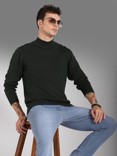 Image of HIGH Star Men's Cotton High Neck Sweater