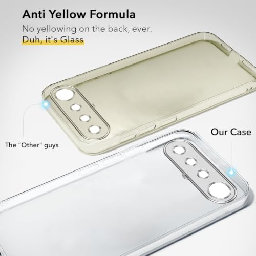 Image of Jkobi Lifetime Anti-Yellow Clear Back Cover Case for Realme 16 (Sleek Hard Crystal | Shockproof and Camera Protection)