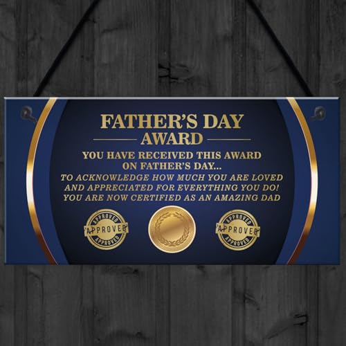 Signs Plaques Fathers Day Award Sign Funny Fathers Day Gift For Dad Daughter House Decor - Afbeelding 5