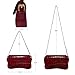2025 Shoulder Bag for Women PU Leather Shoulder Purse Tote Bag Crossbody Purses for Women Trendy with 2 Removable Straps, Crocodile Red