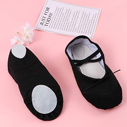 SUPVOX par de sapatos de dança de sola macia antiderrapante lona balé dança do ventre yoga academia
