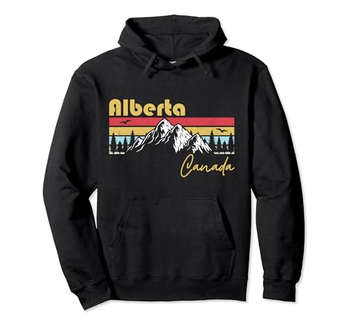 Alberta Canadá Raíces Ciudad natal Vintage Home State Pride Sudadera con Capucha