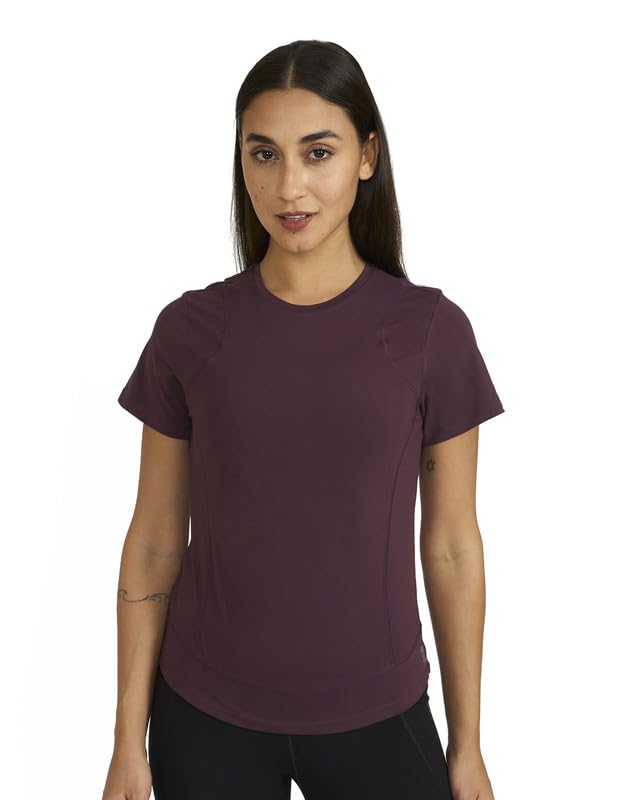 HUNNIT Round Neck Activewear Top for Women | Slim Fit Activewear Training Top | Women's Dry Fit Polyster T-Shirt | Calf Sl... - Review, Price and Buying Guide