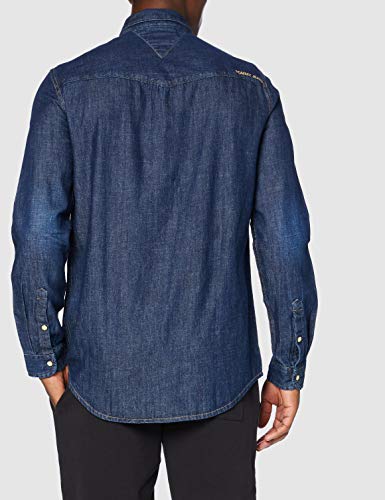Tommy Jeans Tjm Western Denim Shirt Camicia, Dk