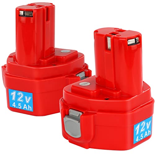 2 Stück 4500mAh NI-Mh Ersatzakku für Makita 12V Akku 1222 1220 1233 1234 1235 1235B 1235F 1050D...