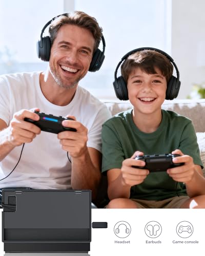 Image of GTPLAYER Gaming Chair Bundle with Integrated Speakers, RGB Computer Speakers & USB Adapter - Ergonomic Music Chair for Surround Sound, Wireless & Complete Entertainment Setup, Cream