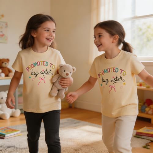 Image of Big Sister Shirt for Toddler Baby Girl Outfits Big Sis Announcement T-Shirt Gifts