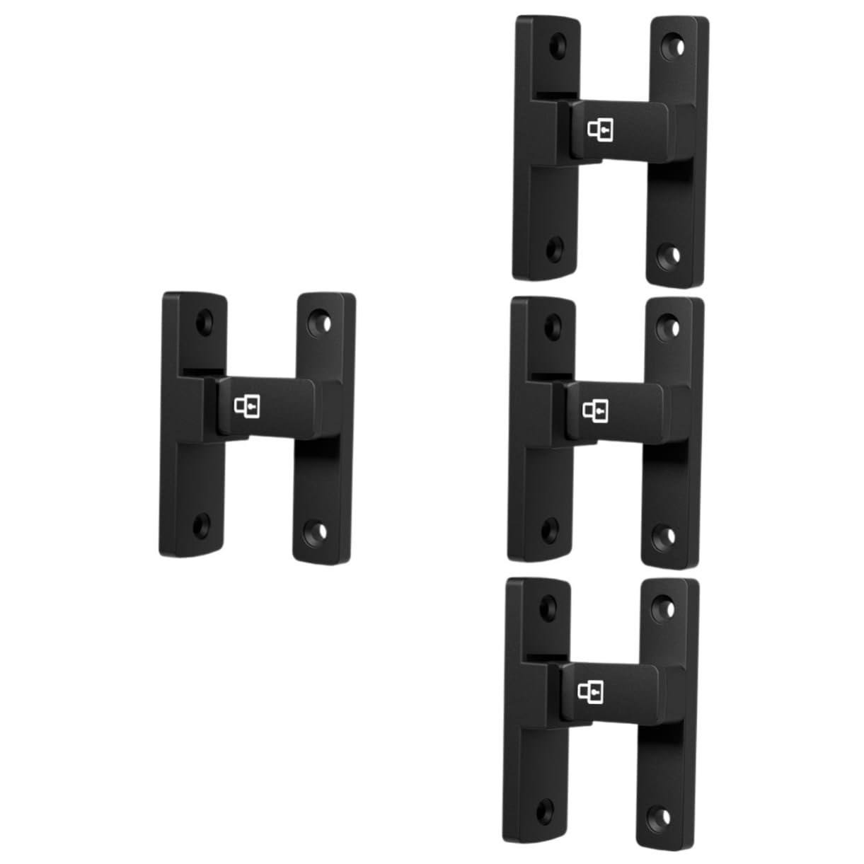 EXCEART 4pezzi Chiusura Per Porta Scorrevole Anti-furto Con Luce Notturna Serratura Facile Da Installare Sicurezza Per Interni e Garage Per Porte Scorrevoli e Garage