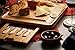 Machika bamboo cheese board set and Knife Set | Appetizer Serving Tray | Cheese Cutting Board | Perfect Housewarming Gift for Wine Lovers & Cooks | Includes 4 Pcs Cutlery Set |