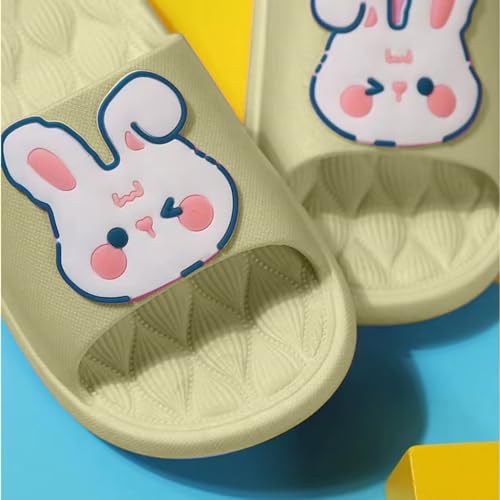 Bunny Bear Slippers Summer Soft Cute Cartoon Outside Wear Home Bathroom Flat Slippers3