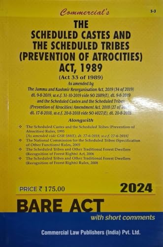 SC/ST (Prevention of Atrocities) Act, 1989 with Rules