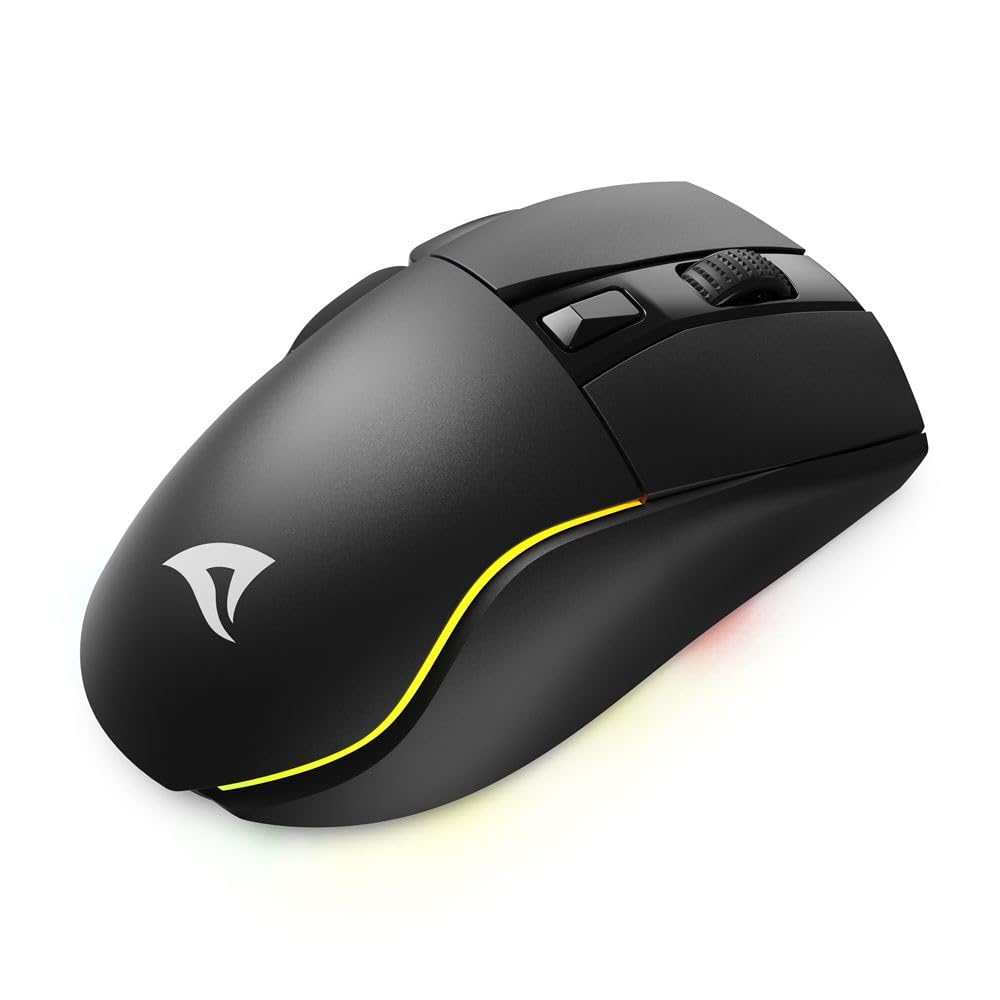 Sharkoon SKILLER SGM50W, Souris Gaming, Bi-Mode, 6.400 DPI, Eclairage RVB, PBT Touches principales