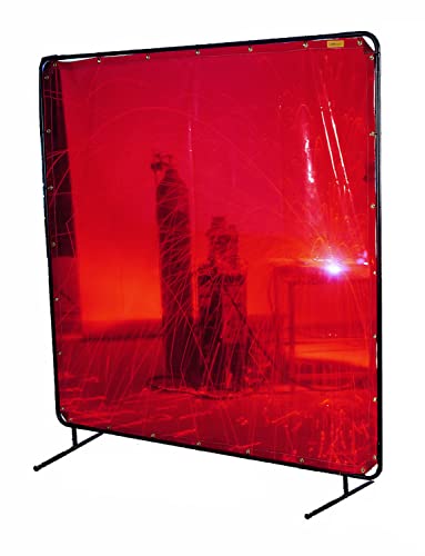 SÜA - Orange Low-Visibility Welding Screen - 6'x 8'- (Screen Only)