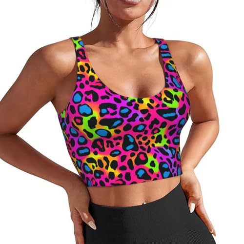 Sports Bras for Women - Built in Bra Tank Tops Longline Wirefree Workout Running Bra with Removable Pads
