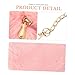 Imagen de Gatuida Bolso Bandolera de Peluche Forma de con Cadena Diseño Adorable para Mujer Pouch para Almacenamiento al Aire de Cosméticos y Artículos Pequeños Color Rosa Pastel Capacidad Moderada