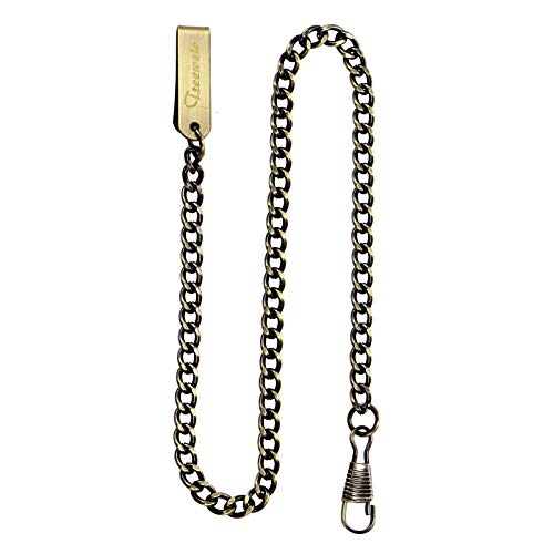 Image of TREEWETO Pocket Watch Vest Chain 14.7 inch (37.5 cm) Bronze