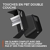 SteelSeries Apex Pro Mini Wireless clavier gaming HyperMagnetic - Format compact 60% - Actionnement ajustable - RGB - Touches PBT - Bluetooth - 2.4 GHz - USB-C - Allemand QWERTZ - 10