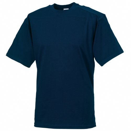 Russell Europe - T-Shirt à Manches Courtes 100% Coton - Homme (S) (Bleu Marine) Cover