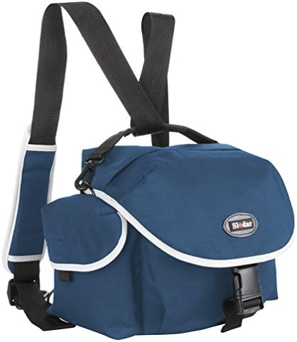 Sladar Lightweight Shockproof DSLR Digital SLR Camera Bags Professional Photographers Messengers Crossbody Backpacks with Configurable Dividers and Dust Cover Lens Storage Compartments Navy Blue