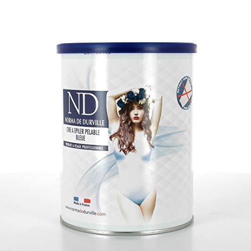 Pot de cire pelable bleue Norma de Durville 800 ml