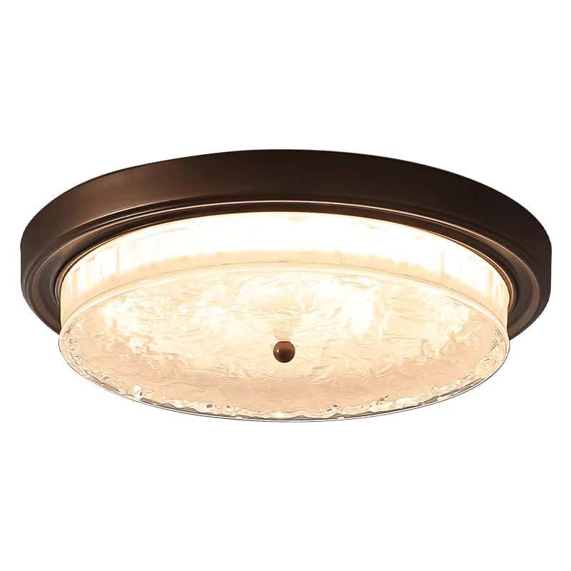 Plafonnier LED moderne et crémeux de 37 cm pour éclairage design de chambre