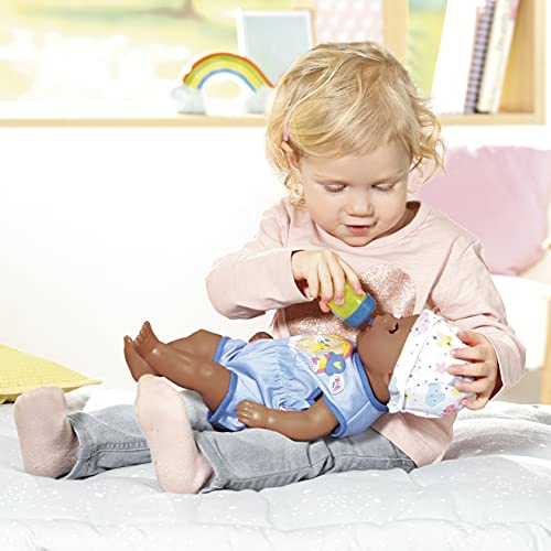 Baby Born 14” Interactive Lil Boy Baby Doll - Brown Eyes. Easy For Small Hands, 6+ Ways To Nurture, Includes Bottle, Potty And More, For Toddlers 2 Years & Up (918384C3) #TOP3