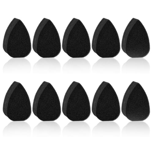 ZOKJSW, High Density, for Art and Body Paint (Pack of 10), Black Sponges, Face Paint, Face Painting Sponges Set