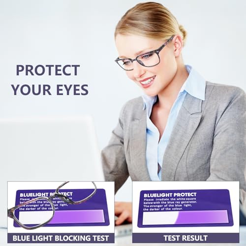 Image of 5 Pack Reading Glasses Blue Light Blocking for Women Men,Computer Readers with Spring Hinge