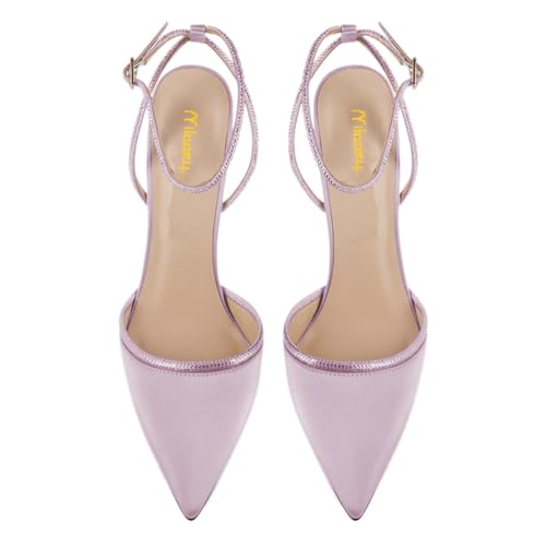 Milooey shoes Women Closed Pointed Toe Heeled Sandals Rhinestone Studded Ankle Strap Pump Sexy Stiletto High Heels Party Prom Formal Shoes Size 4-16 Us4