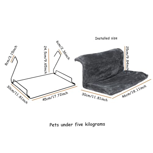Almohadilla de calor de gato con estructura de hamaca colgante estable 7
