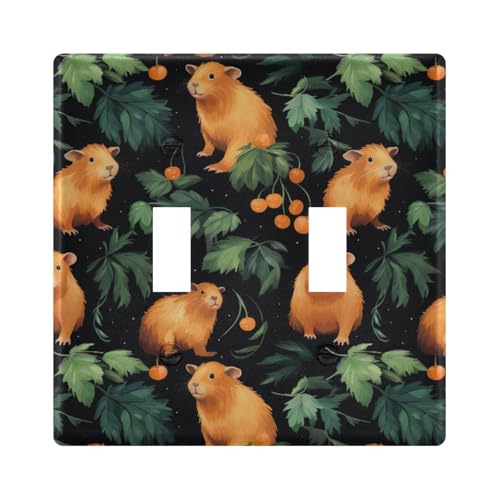 UMIRIKO Cute Prairie Dog Light Switch Cover Plate Covers Decorative Double Toggle Home Decor 202a8631