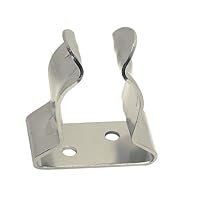 Bootshakenhalter Clip Schelle Klemme Ø 30-37 mm Halterung für Bootshaken, Paddel, Doppelpaddel Rohr, Edelstahl, Ruderhalter, Rohrklemme, Rohrclip