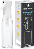 Hula Home Spray Bottle for Hair (16.9oz/500ml) Continuous Empty Ultra Fine Plastic Water Mist Sprayer – For Hairstyling, Cleaning, Salons, Plants, Essential Oil Scents & More - White