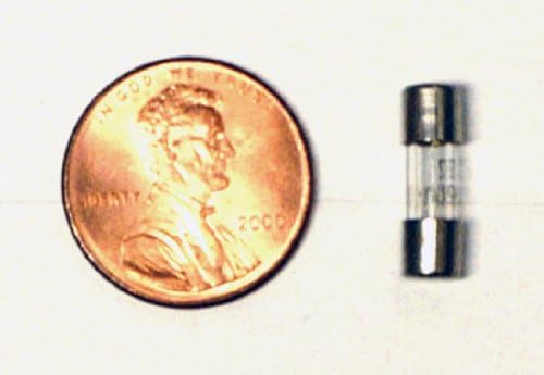 NTE Electronics 74-4FG8A-B Fast Acting Glass Miniature Fuse, 2AG Equivalent, Axial Lead, 4.5mm Width x 15mm Length, 8A, 125V/250V (Pack of 5)