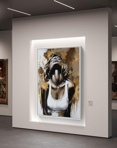 Peinture à l'huile sur toile pour salon moderne et chic