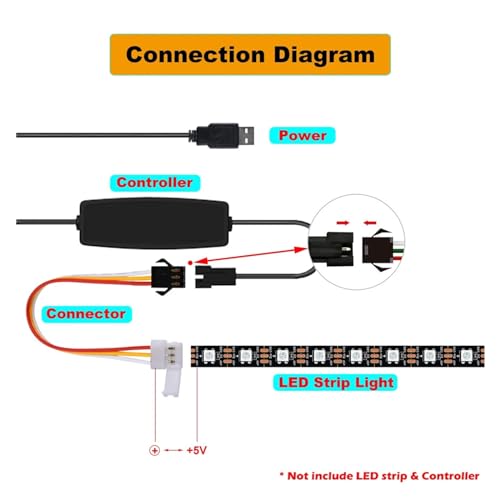 Cable conector de tira de luz LED: soluciona cortes y empalmes sin soldar en WS2812B 4