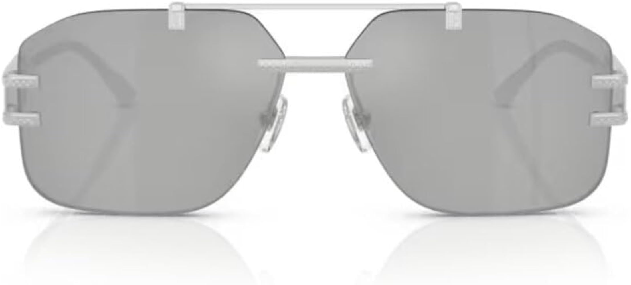 Amazon | Versaceのシルバーミラーサングラス2275。, 10008V