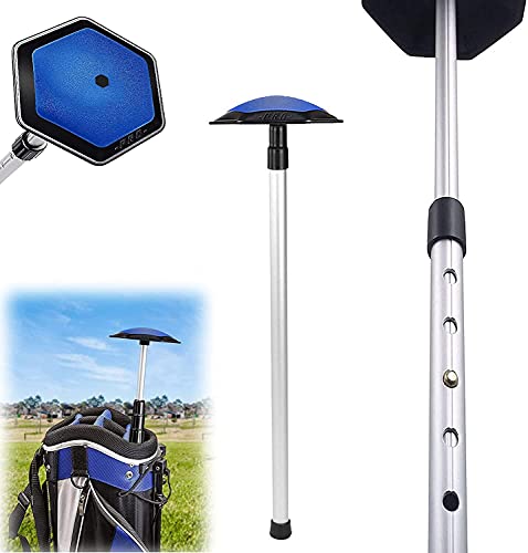 Golf Travel Bag Support Rod Club Protector Pole Cover Aluminum Adjustable 4 Telescoping Sectio,Golf Club Bag Accessories Support System for Golf Bag Durable Portable (Blue&Black)