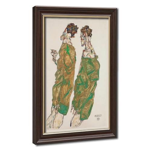 Impression sur toile Egon Schiele Devotion 1913 tableau mural 20x30 cm