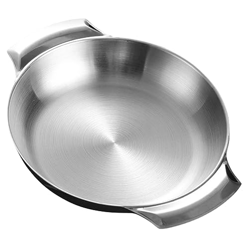 Ciieeo Food Cooking Pot Reusable Paella Pan Seafood Pot Double Handle Easy to Carry and Use