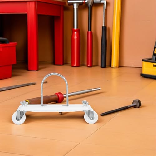 Chauffage électrique mobile grâce au kit de support universel à roulettes blanches - 8