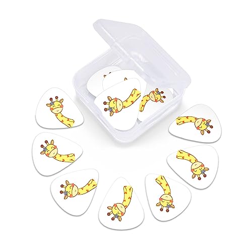 Lot de 12 médiators tendance et durables en forme de girafe pour ukulélé, guitare électrique, basse - Les Beatles, Paul McCartney, John Lennon, RIngo Starr, George Harrison Lot de 12 médiators tendance et durables en forme de girafe pour ukulélé, guitare électrique, basse – Image 7