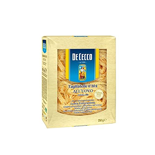 De Cecco - Tagliatelle Nº 104 - Al Huevo - Autentica Pasta Italiana - 250 Gramos Cover